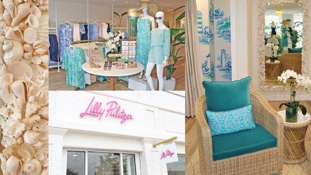 Lilly Pulitzer storefront signage